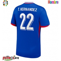 Camiseta Francia Theo Hernandez #22 Primera Equipación Eurocopa 2024 manga corta